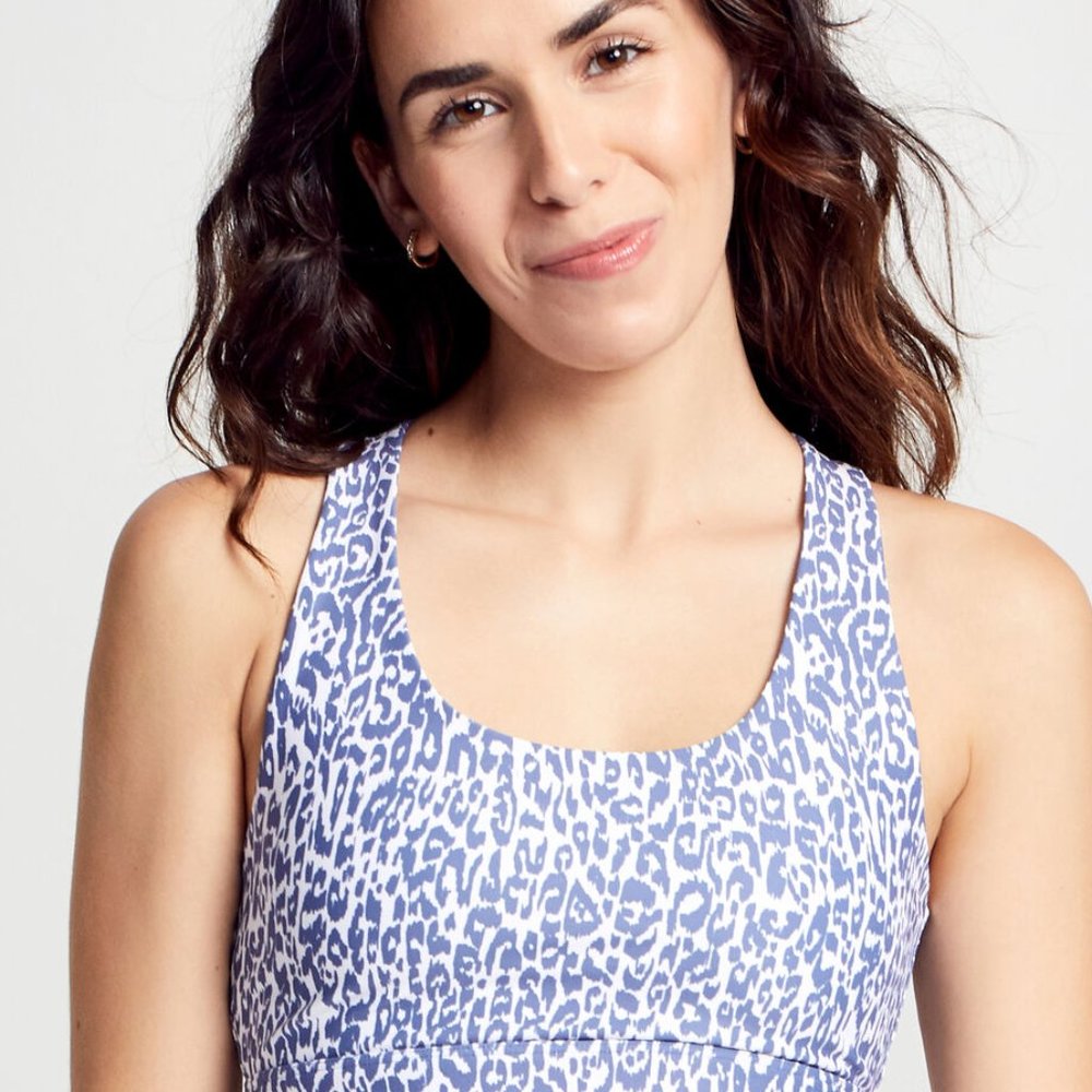SOUL BY SOULCYCLE Leopard Ombre Keyhole Sports Bra